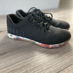 NoBull floral trainers, size 9. Gently used condition.